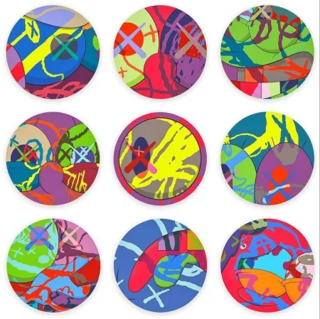 Siebdruck Kaws - The News