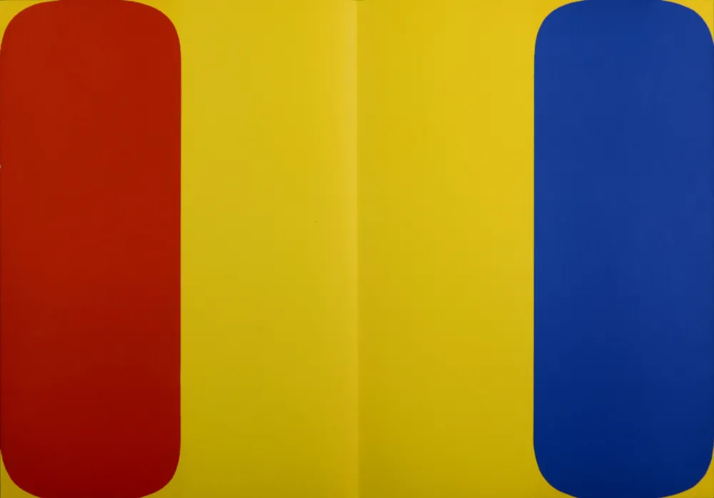 Lithographie Kelly - Abstract Composition (H), 1964