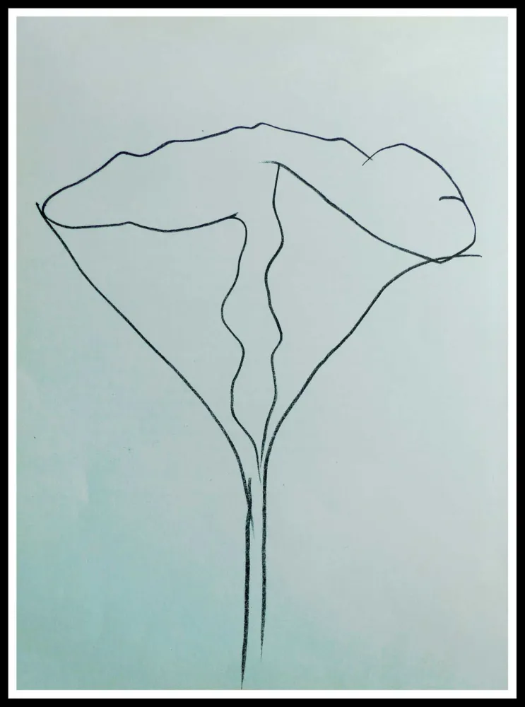 Lithographie Kelly - COMPOSITION AU LOTUS