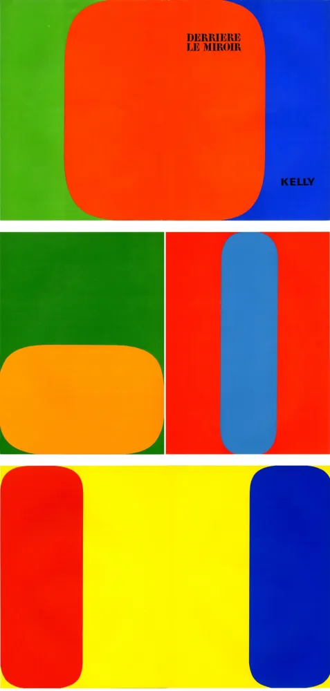 Illustriertes Buch Kelly - ELLSWORTH KELLY. Derrière Le Miroir n° 149. Octobre-novembre 1964. 5 LITHOGRAPHIES ORIGINALES.