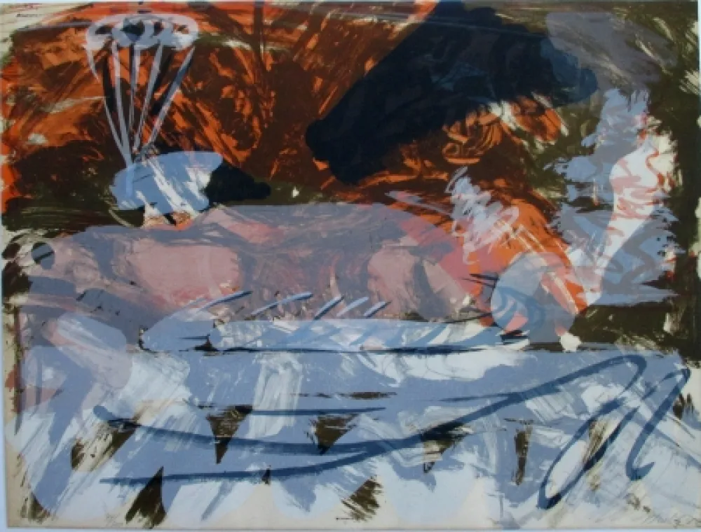 Lithographie Kirkeby - Composition