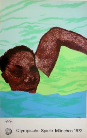Siebdruck Kitaj - OL 1972 - original colour silskscreen