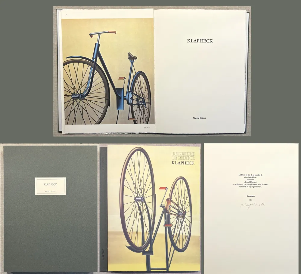 Illustriertes Buch Klapheck - DERRIÈRE LE MIROIR N°238. Mars 1980. TIRAGE DE LUXE SIGNÉ.