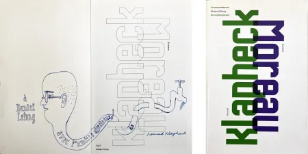 Illustriertes Buch Klapheck - KLAPHECK/MOREAU. Catalogue et beau dessin original de Klapheck (2008)