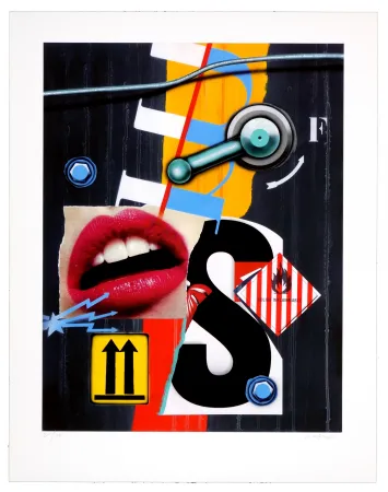 Digitale Druckgrafik Klasen - Bouche/Solide inflammable