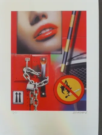 Digitale Druckgrafik Klasen - Inflammable 