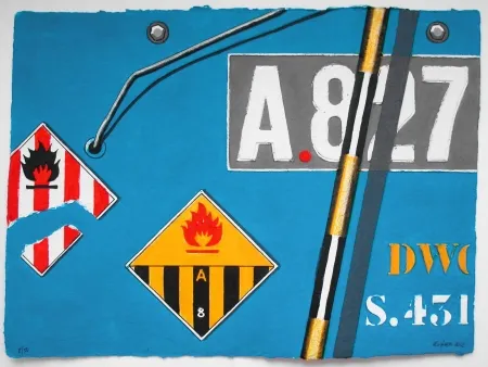 Stich Klasen - INFLAMMABLE - Aquagravure de PETER KLASEN