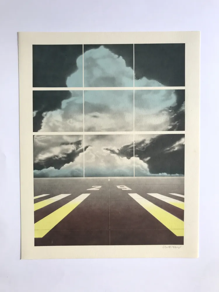 Lithographie Klasen - Piste d'envol (L'Air I)