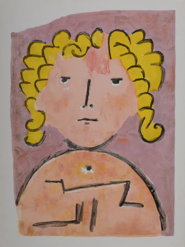 Lithographie Klee - Portrait, 1939