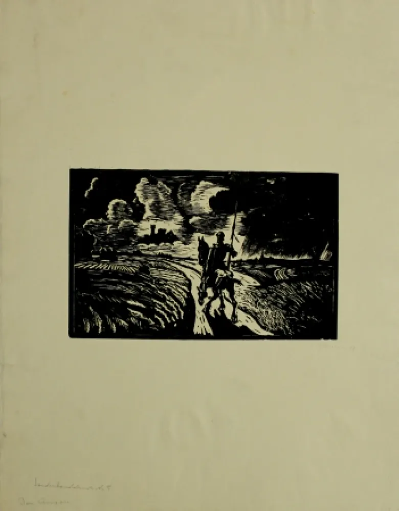 Holzschnitt Klemm - Don Quixote