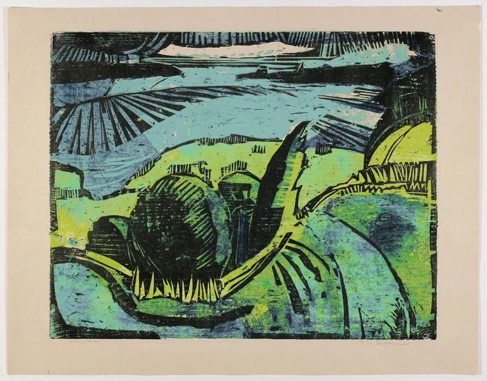 Holzschnitt Kliemann - Große Havellandschaft (Large Havel Landscape)