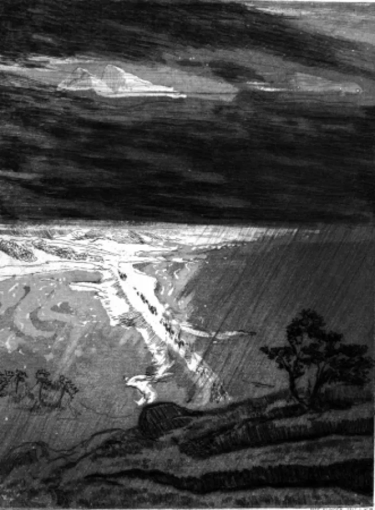 Radierung Und Aquatinta Klinger - Per paludi