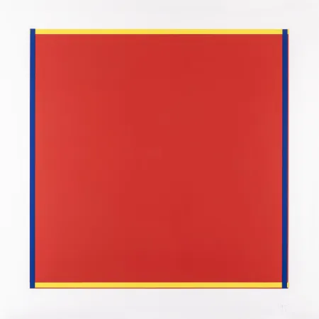 Siebdruck Knoebel - Rot, Gelb, Weiss, Blau 04