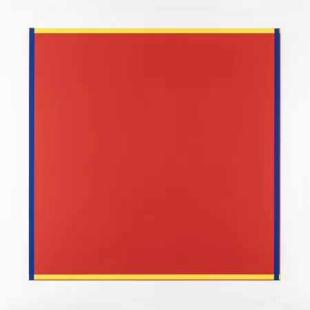 Siebdruck Knoebel - Rot, Gelb, Weiss, Blau 04