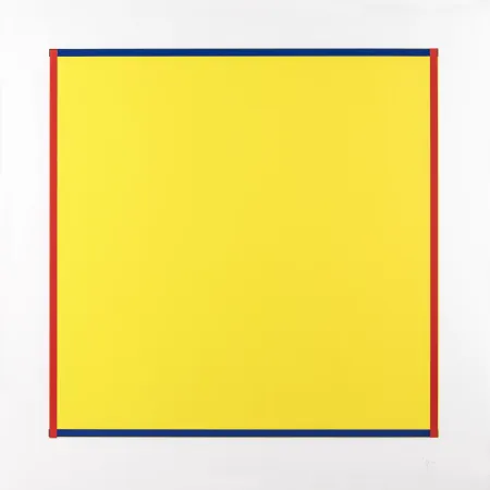 Siebdruck Knoebel - Rot, Gelb, Weiss, Blau 06