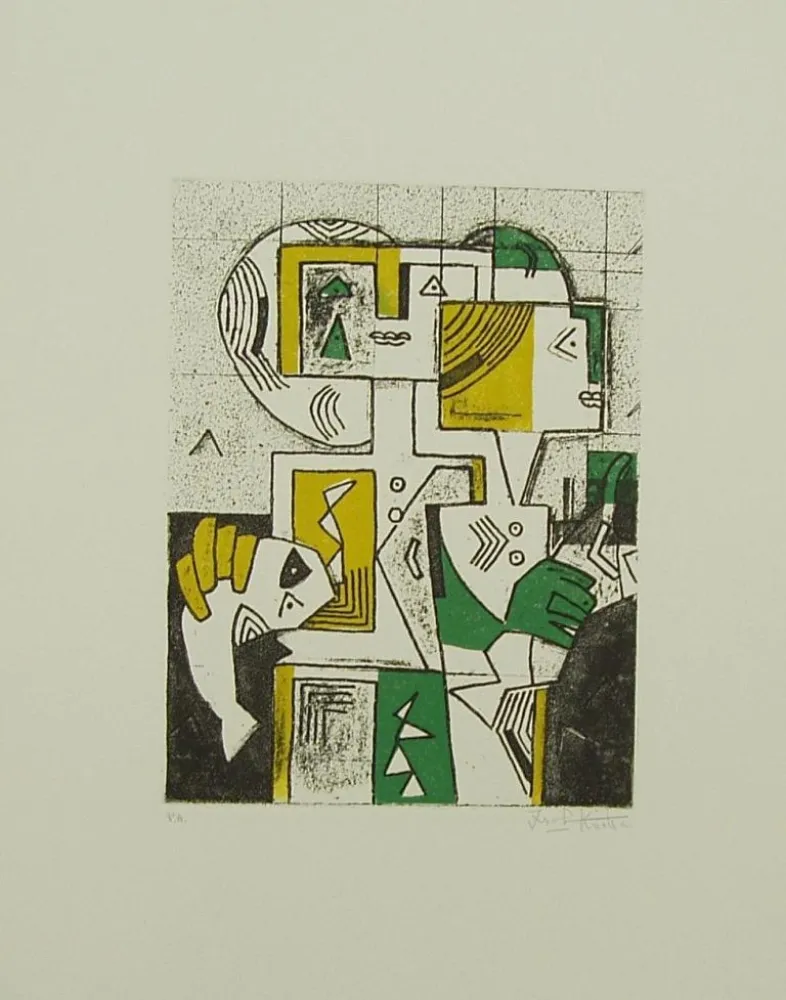 Aquatinta Kodra - SENZA TITOLO