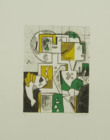 Aquatinta Kodra - SENZA TITOLO