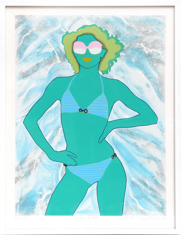 Siebdruck Kogelnik - Green Lady