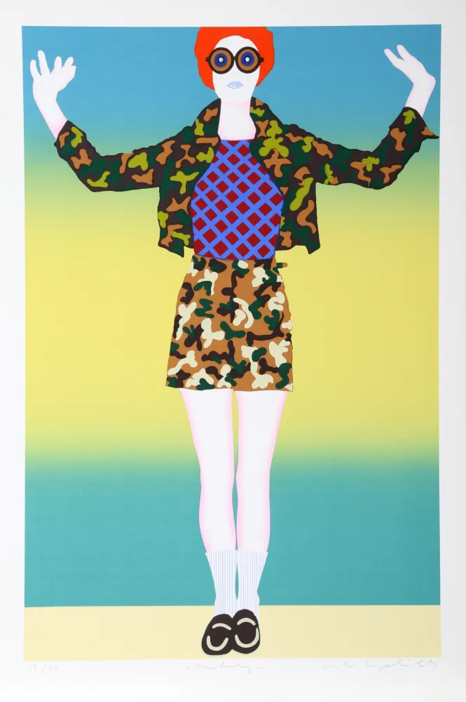 Siebdruck Kogelnik - War Baby