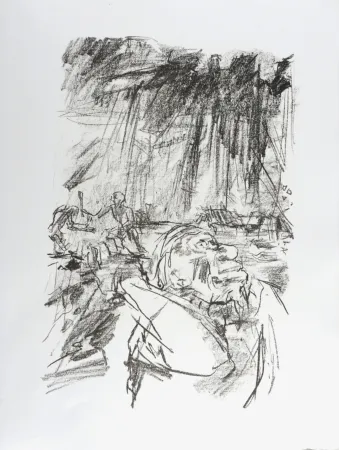 Lithographie Kokoschka - Lear, 1963