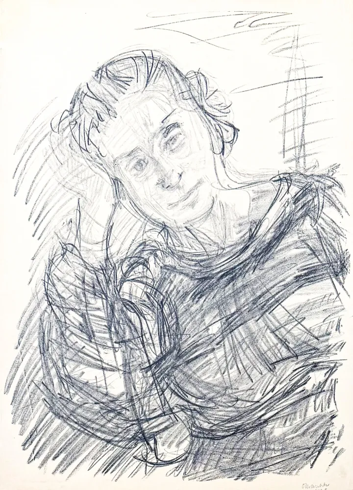 Lithographie Kokoschka - Oskar Kokoschka (1886–1980) - Madeleine - Lithograph on paper - 1920