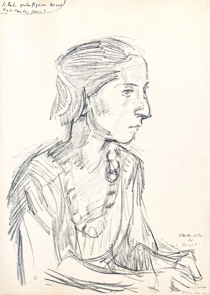 Lithographie Kokoschka - Oskar Kokoschka (1886–1980) - Madeleine - Lithograph on paper - 1920