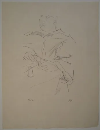 Lithographie Kokoschka - Papst Leo X