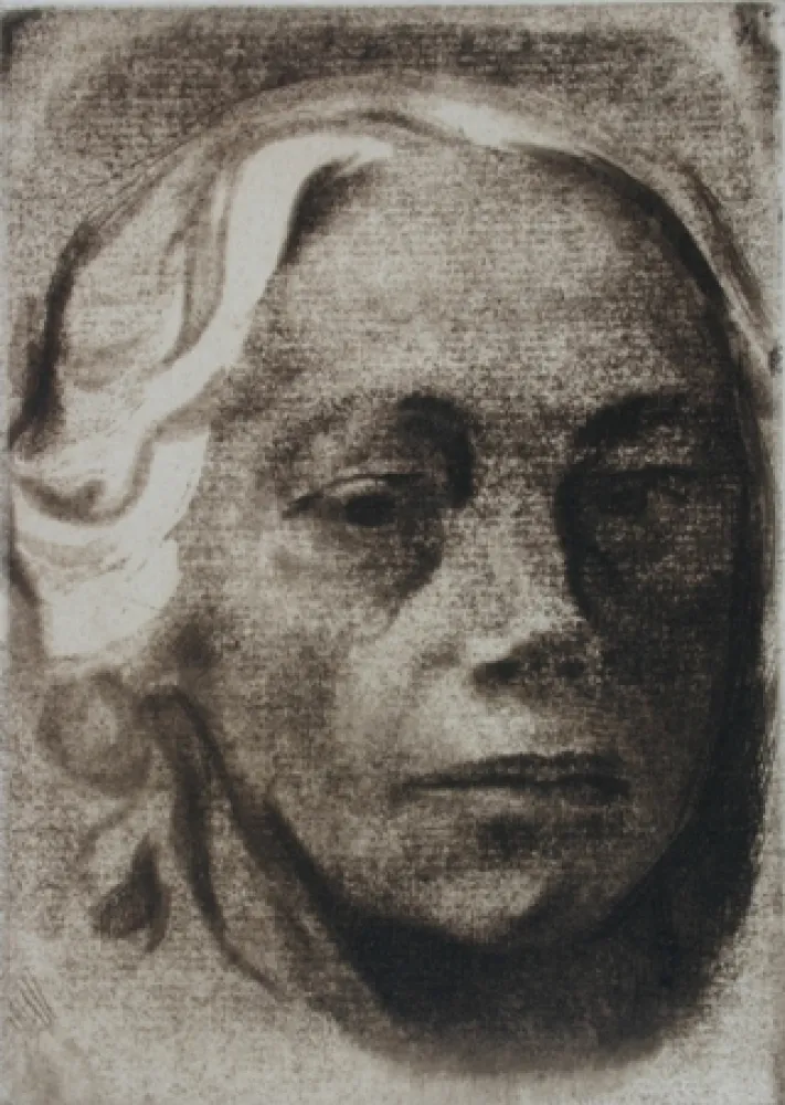 Stich Kollwitz - Self Portrait