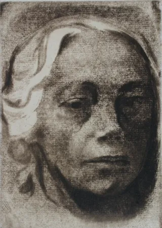 Stich Kollwitz - Self Portrait