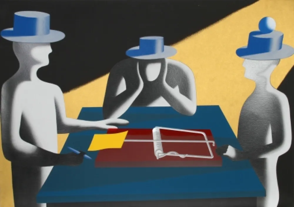 Siebdruck Kostabi - Art of the Deal