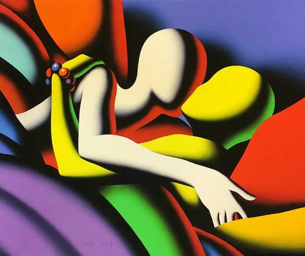 Siebdruck Kostabi - GOING UNDER COVER