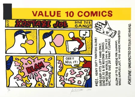 Siebdruck Kostabi - KOSTABI JOE