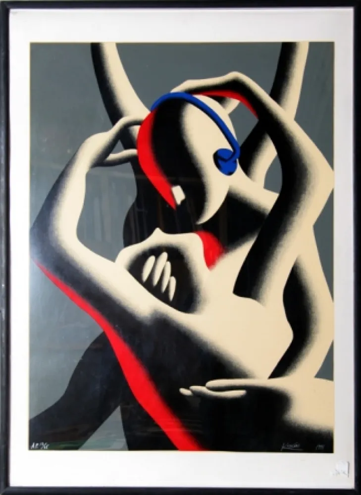 Siebdruck Kostabi - Love in Stereo
