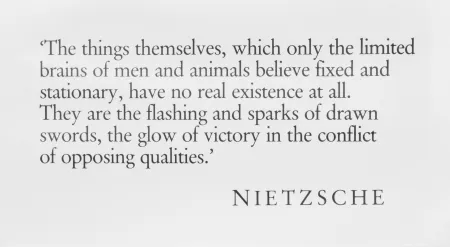 Siebdruck Kosuth - NIETZSCHE