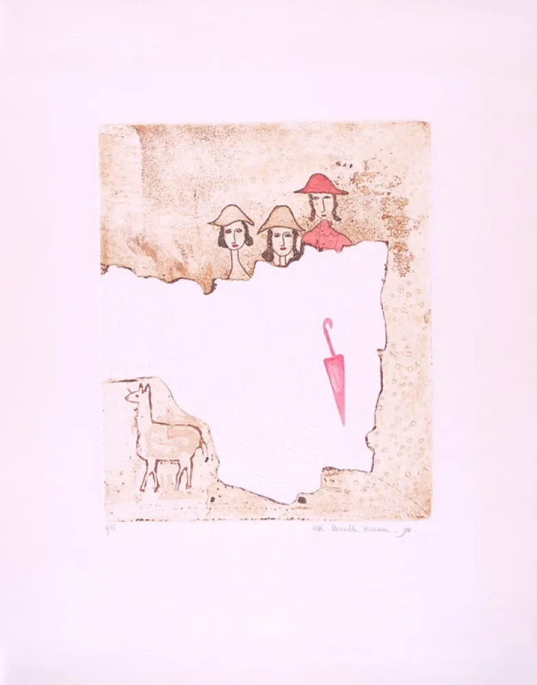 Radierung Und Aquatinta Kramer - Rain Storm