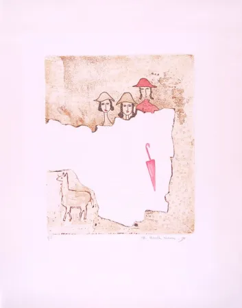 Radierung Und Aquatinta Kramer - Rain Storm