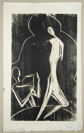 Holzschnitt Krantz -  Evokation (Evocation)