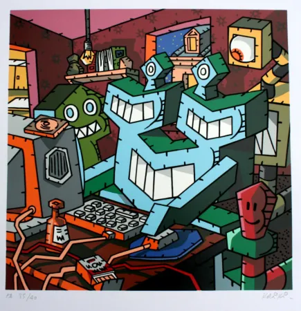 Siebdruck Kriki - L’ordi