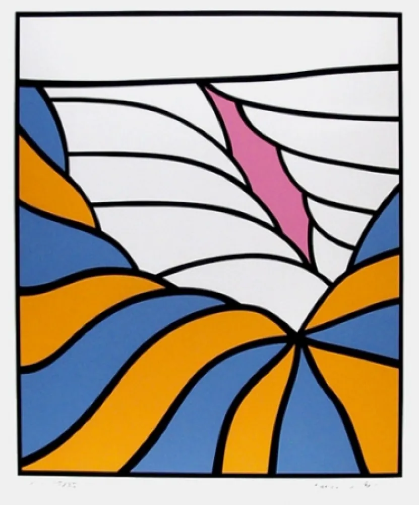 Siebdruck Krushenick - Big Sky