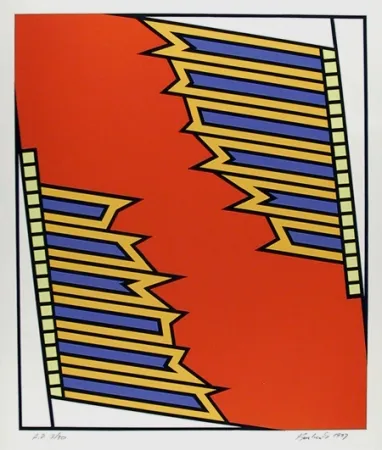 Siebdruck Krushenick - Silver Liner