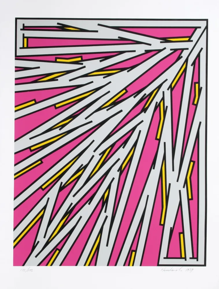 Siebdruck Krushenick - Small Pink