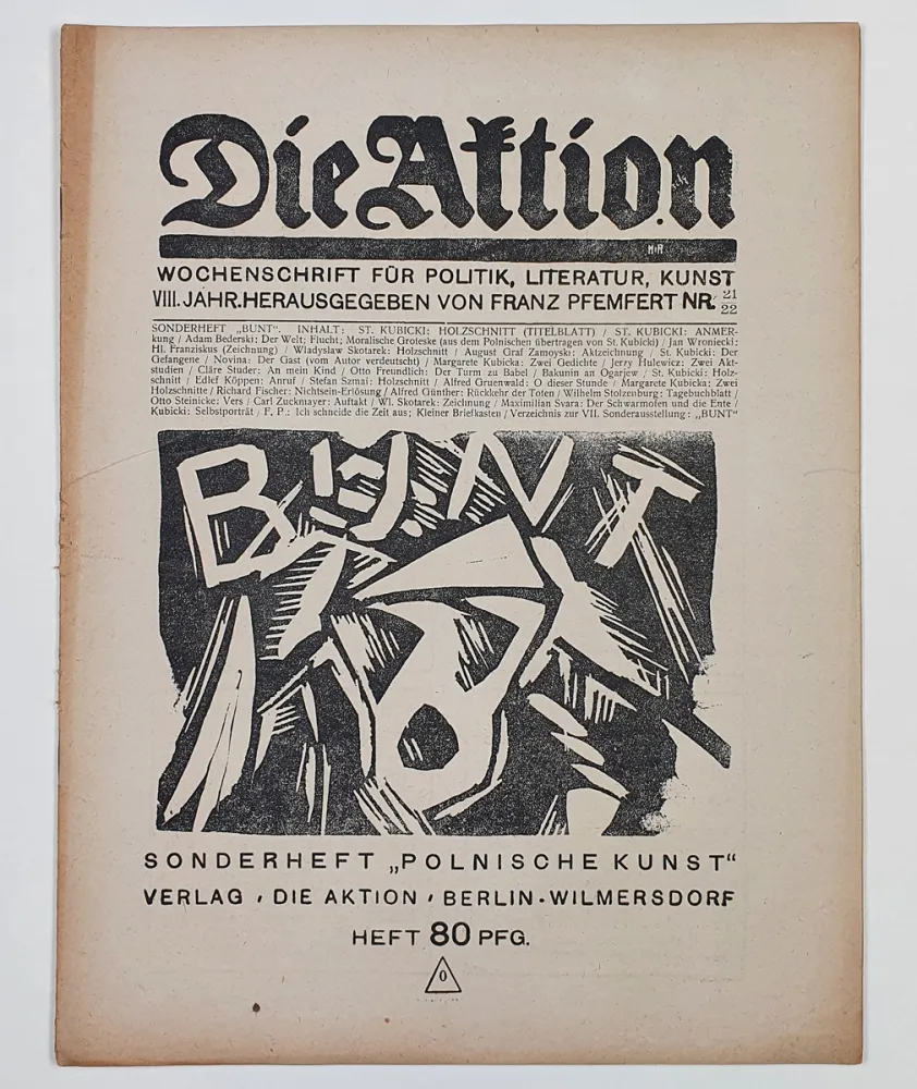 Holzschnitt Kubicki - BUNT (Revolt)