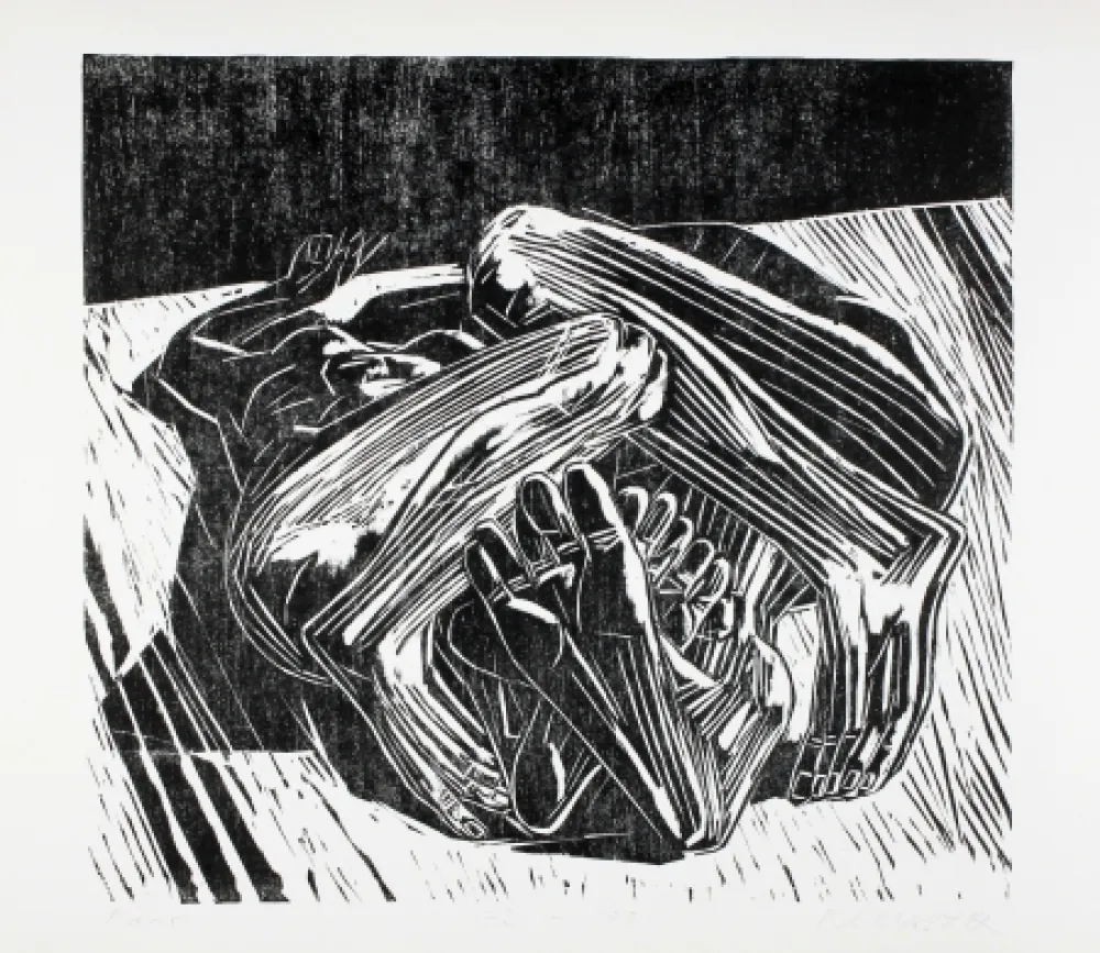 Holzschnitt Kunert - Paar (Couple)