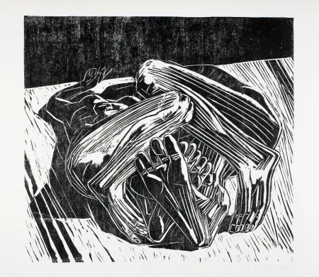 Holzschnitt Kunert - Paar (Couple)