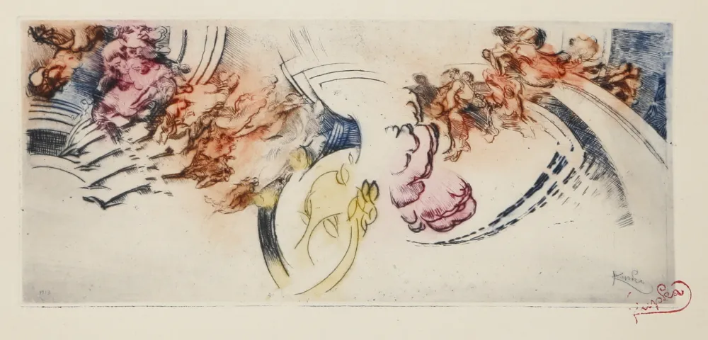 Stich Kupka - Abstract Composition (Color)