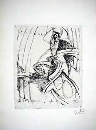 Radierung Kupka - Composition Geometrique