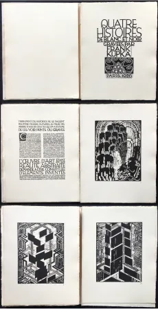 Illustriertes Buch Kupka - Quatre histoires de blanc et de noir (1926).
