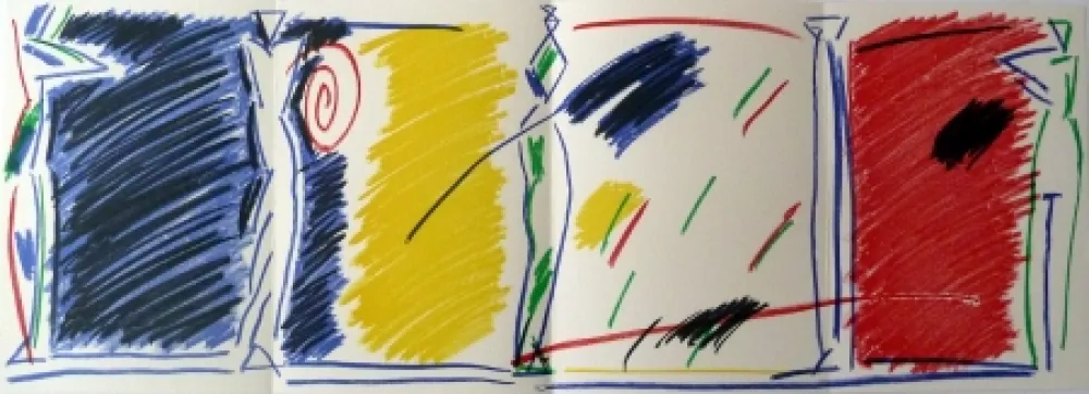 Lithographie Kuroda - East/West Pentures i diuixos