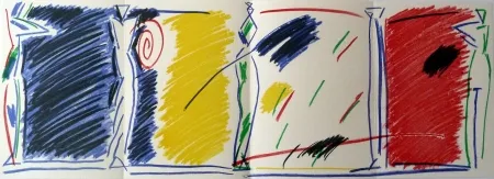 Lithographie Kuroda - East/West Pentures i diuixos