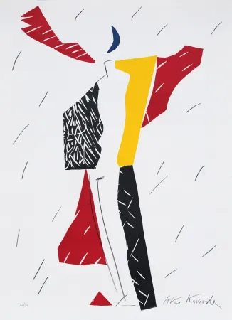 Linolschnitt Kuroda - Fiesta